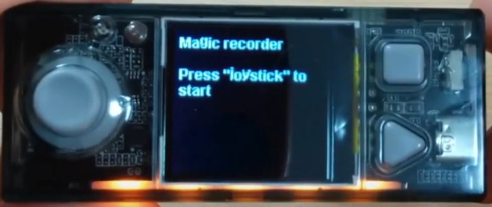 Magic recorderの起動画面